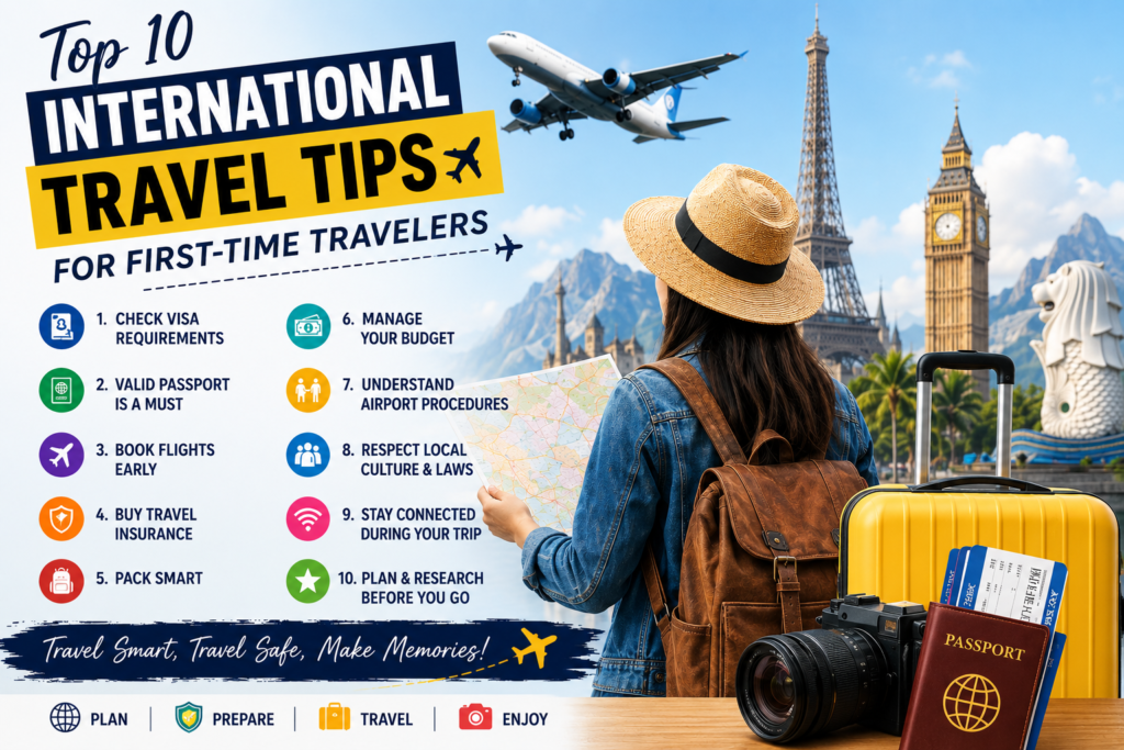 Top 10 International Travel Tips for First-Time Travels